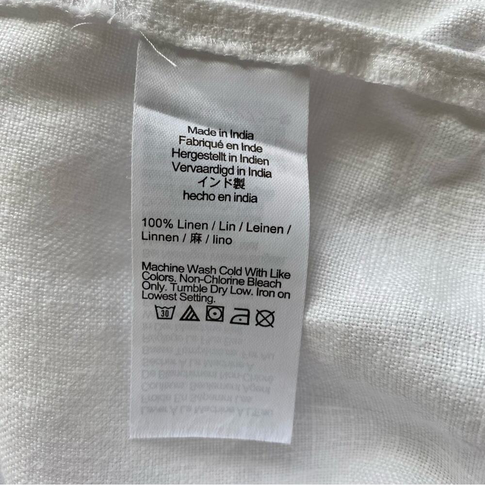 Madewell Embroidered Tank Mini Dress in Linen Eyelet White Size 4 - Picture 9 of 13